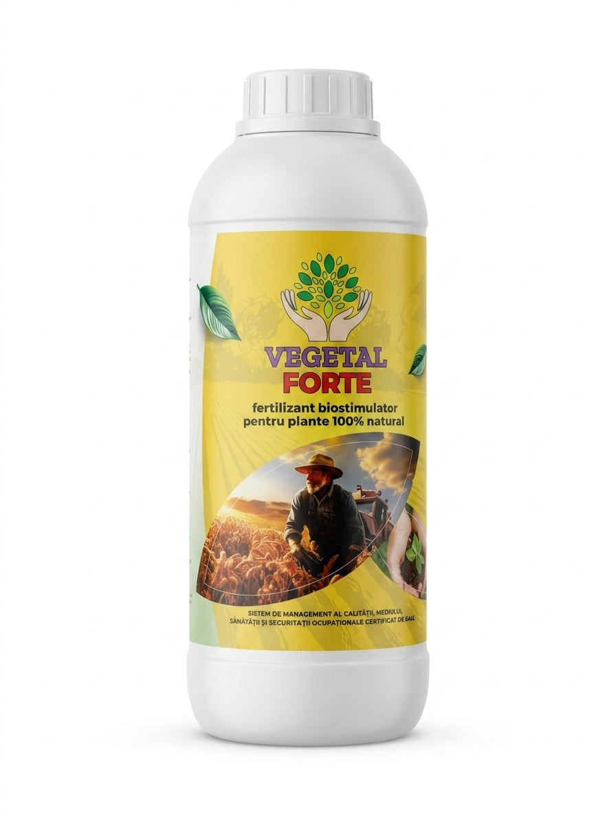 Fertilizant biostimulator pentru plante, 100% natural - VegetalForte 1L